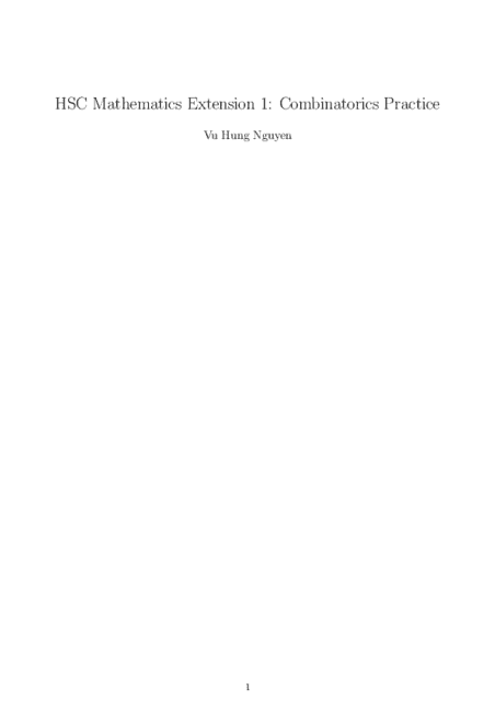 HSC Combinatorics thumbnail