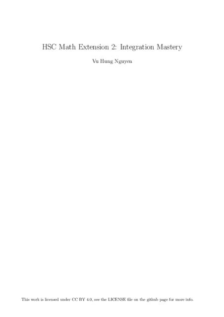 HSC Integrals thumbnail